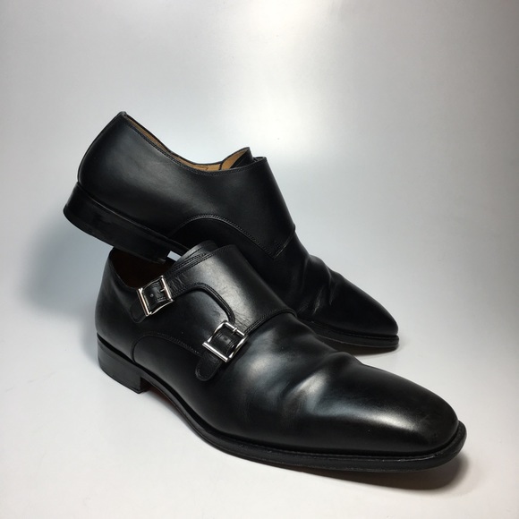 magnanni black monk strap